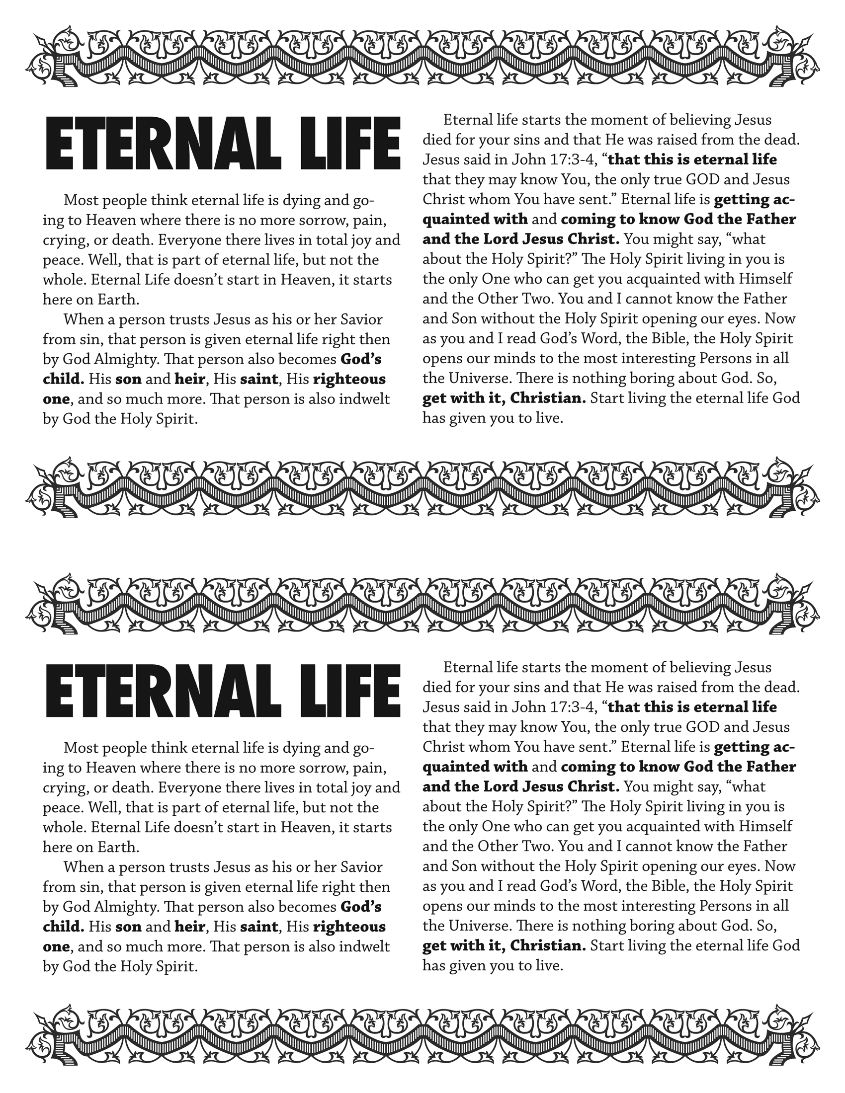 Eternal Life
